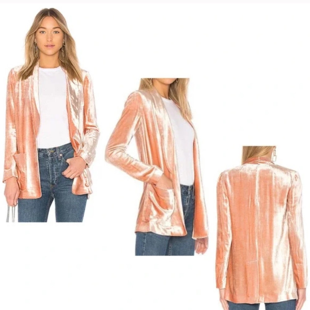 A.L.C. Peach Velvet Blazer